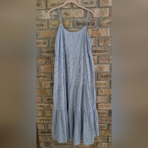 Beachlunchlounge Maxi Cotton And Linen Dress